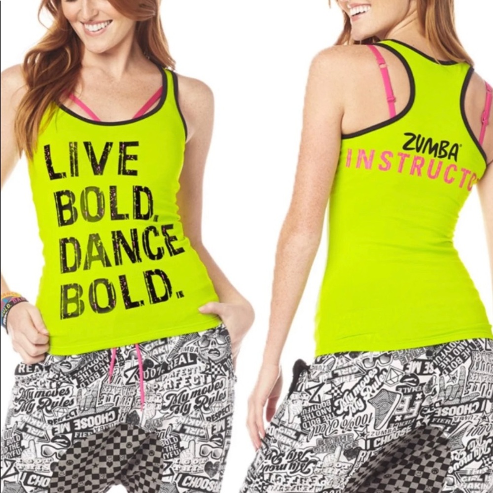 Zumba Live Bold Dance Bold Instrcutor Tank Top